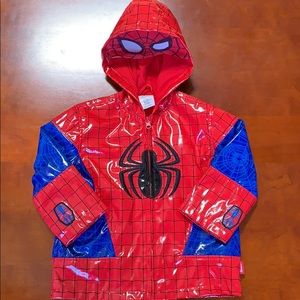Spiderman Toddler Boy Rain Coat Jacket 2/3 Disney